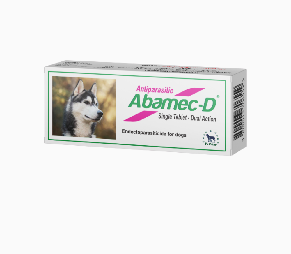 Abamec-D tablets for dog tick mange and worm treatment Sri Lanka