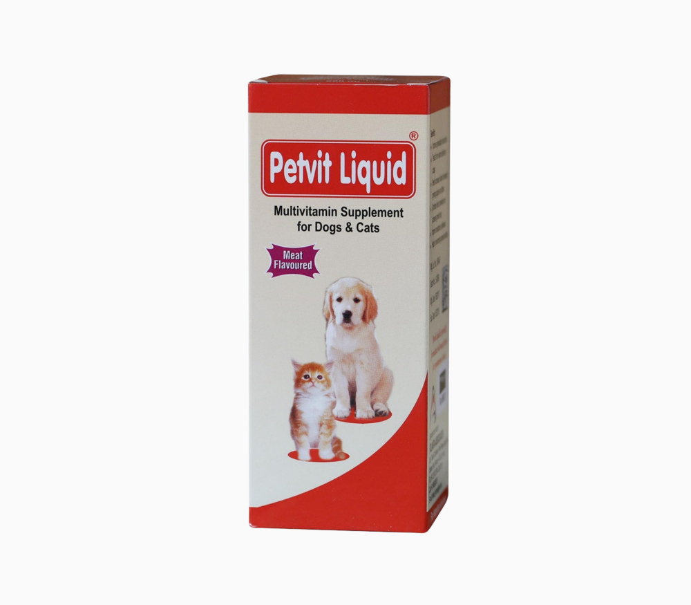 Petvit Liquid Multivitamin 200ml meat flavored supplement for dogs and cats Sri Lanka